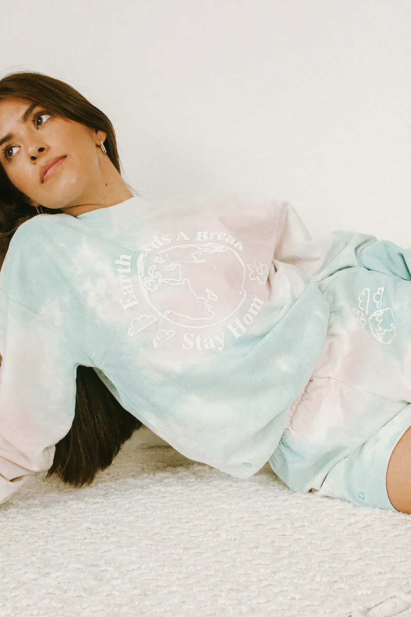 Earth Needs A Break Recycled Fleece Shorts - Image 7