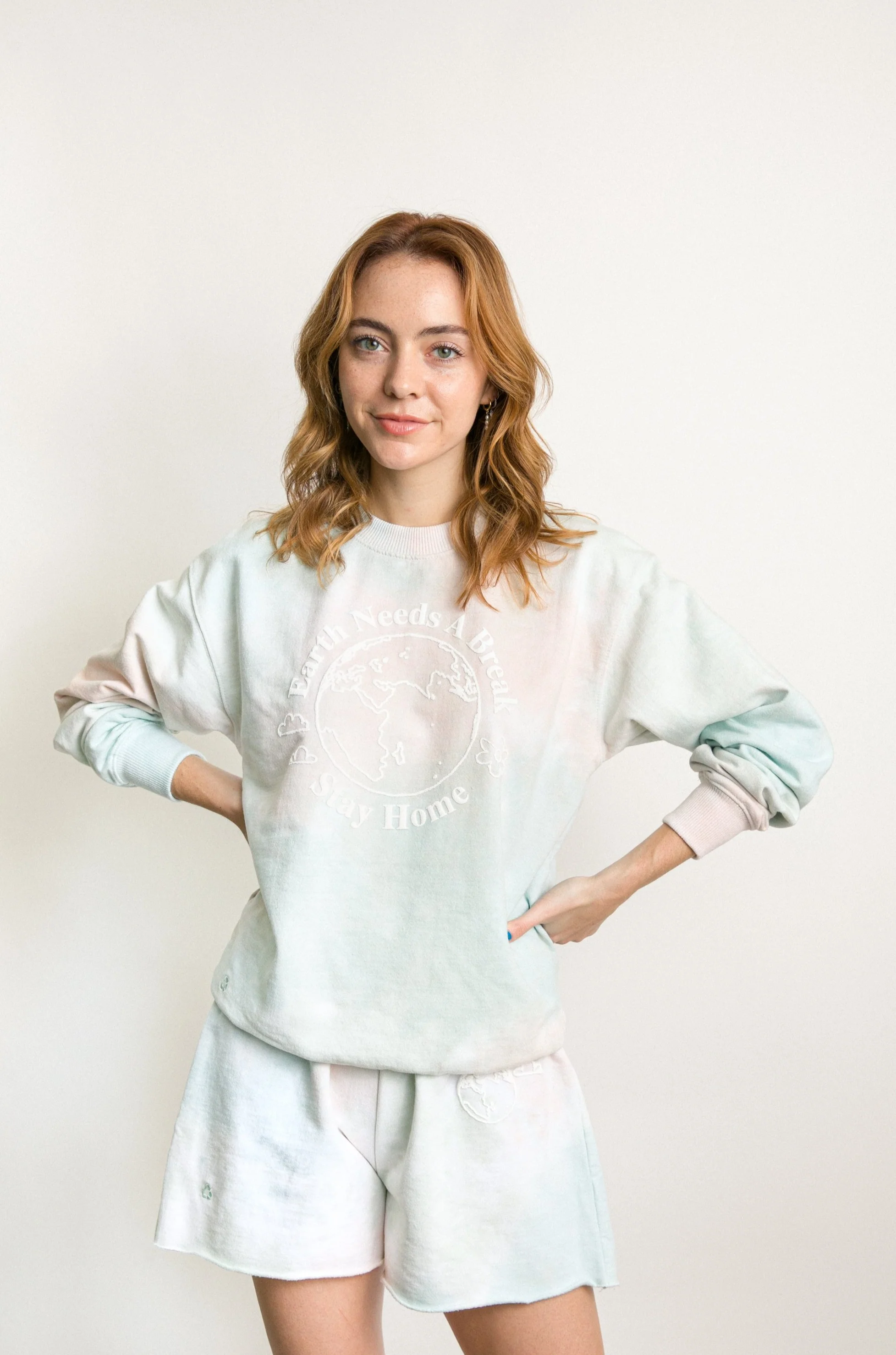 Earth Needs A Break Recycled Crewneck - Image 3