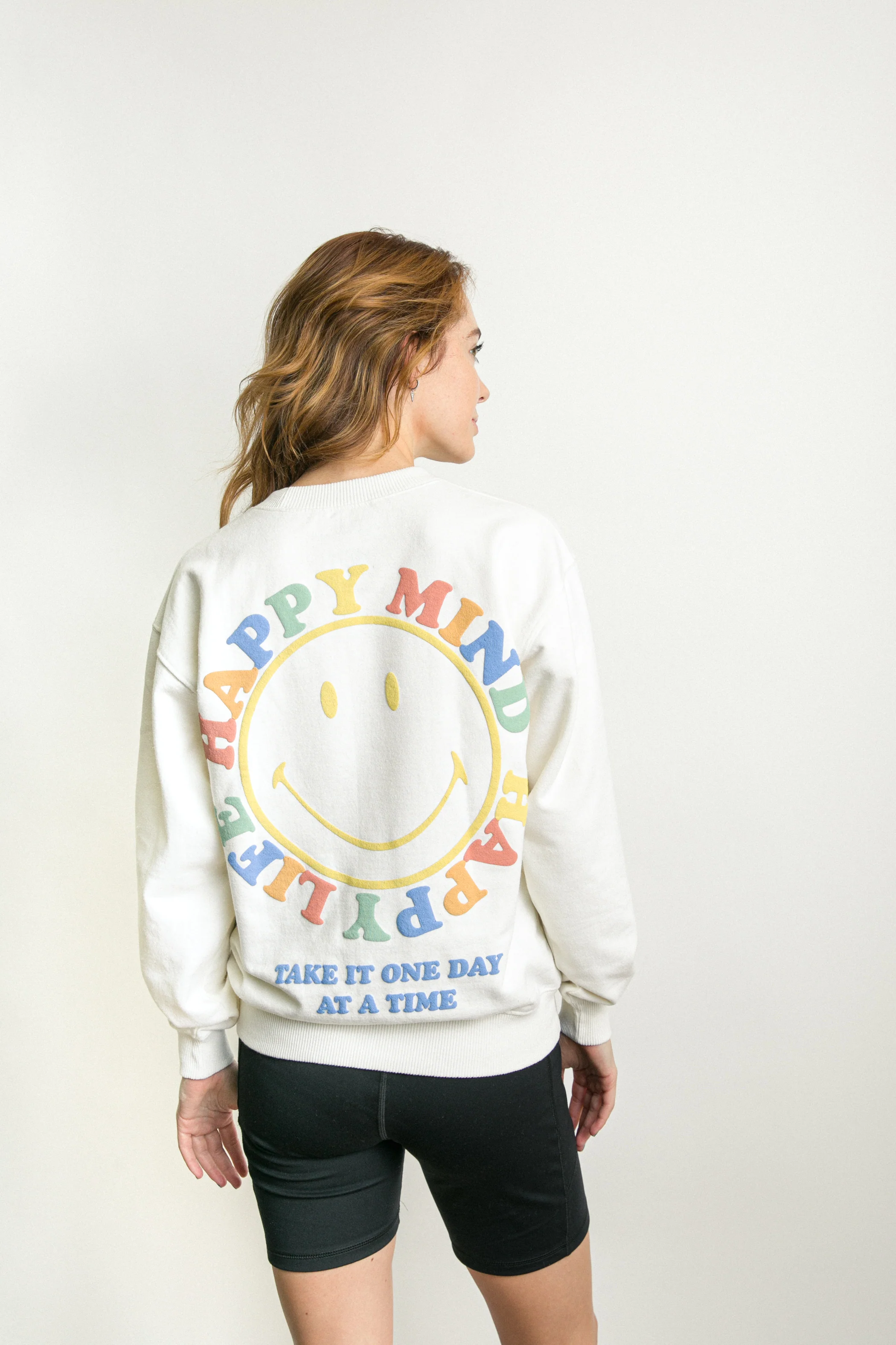 Smiley Happy Mind Recycled Crewneck - Image 3
