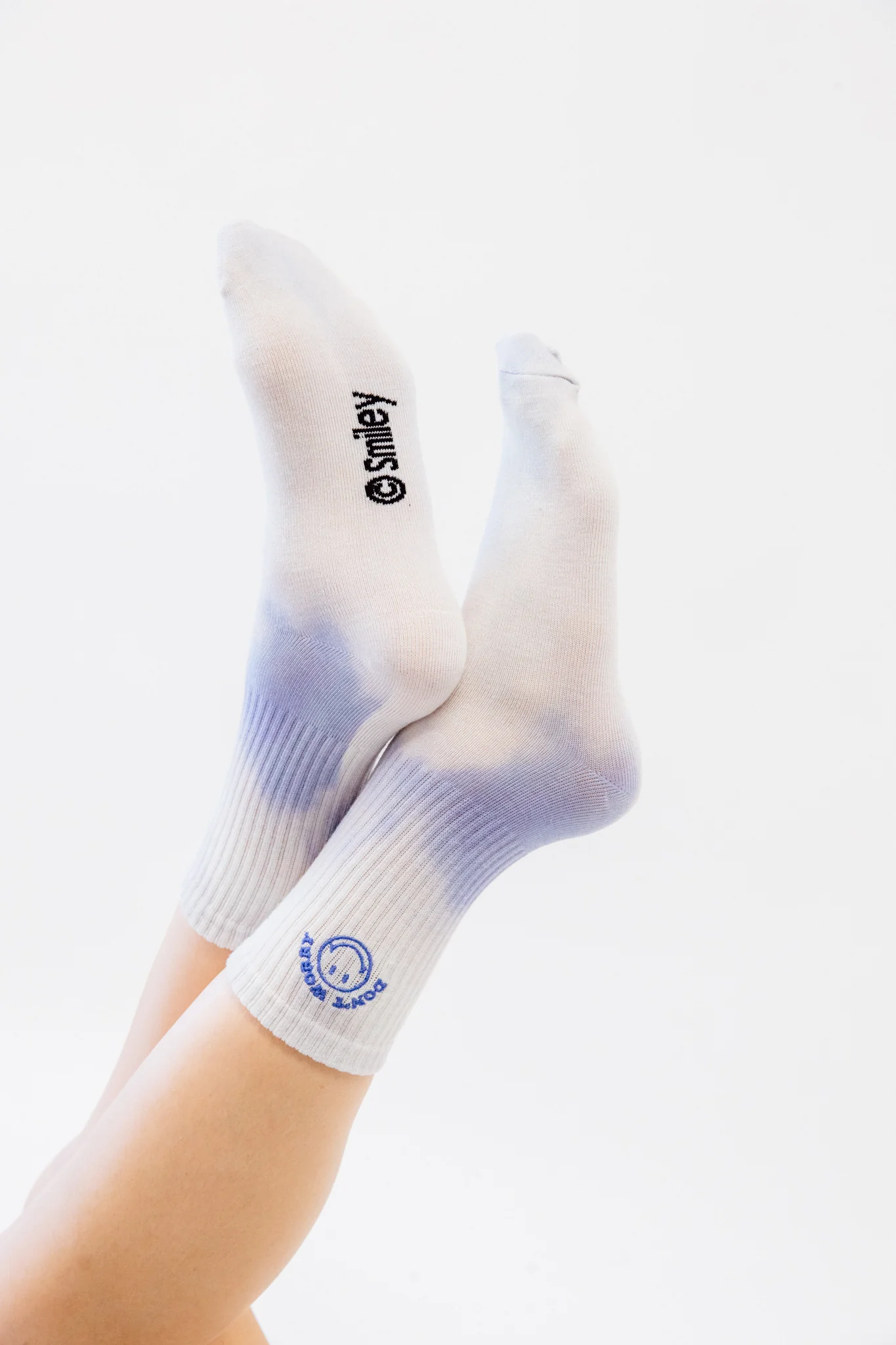 Smiley Don't Worry Recycled Socks - Image 3