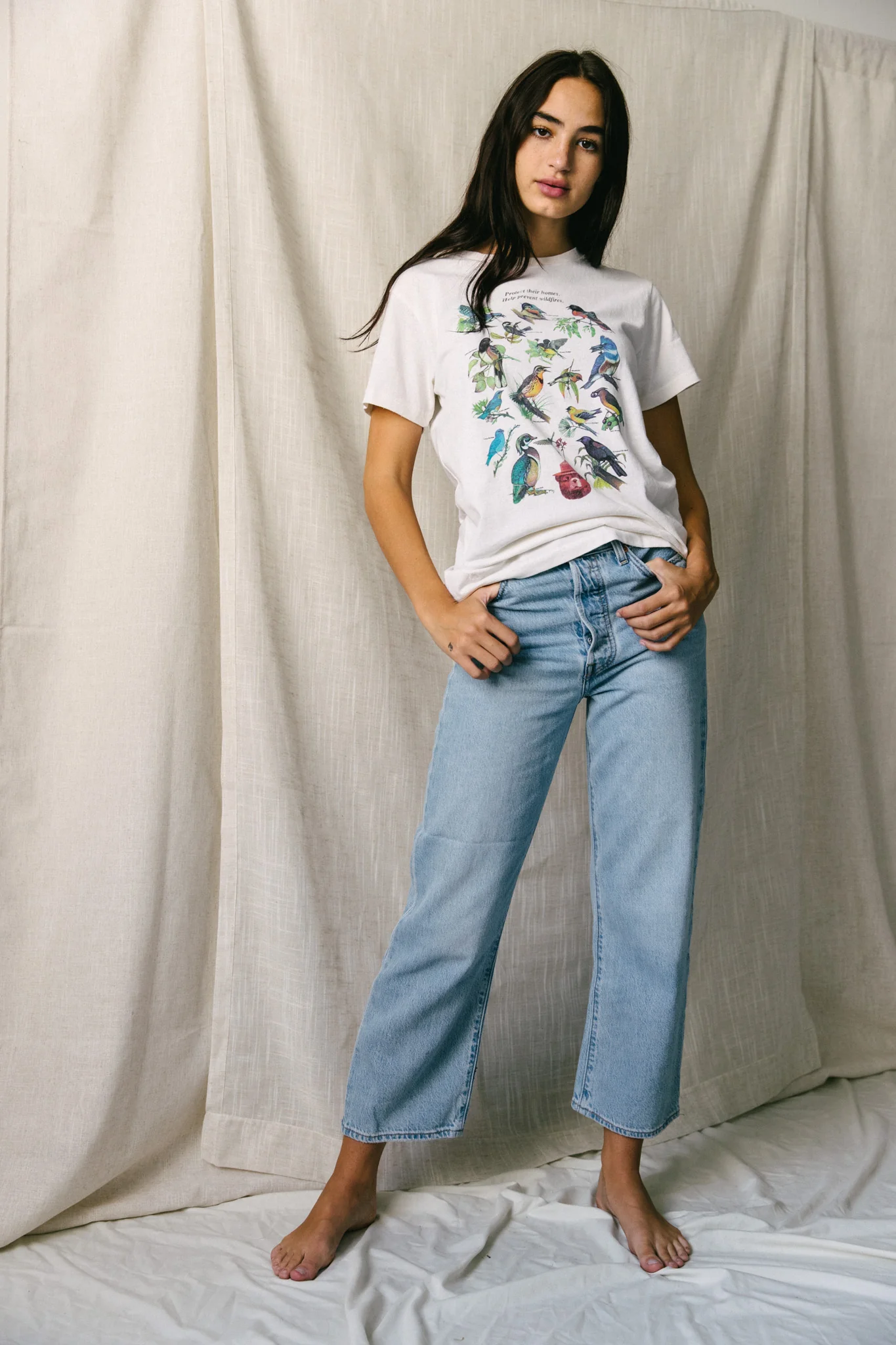 Smokey Birds Recycled Tee - Image 5