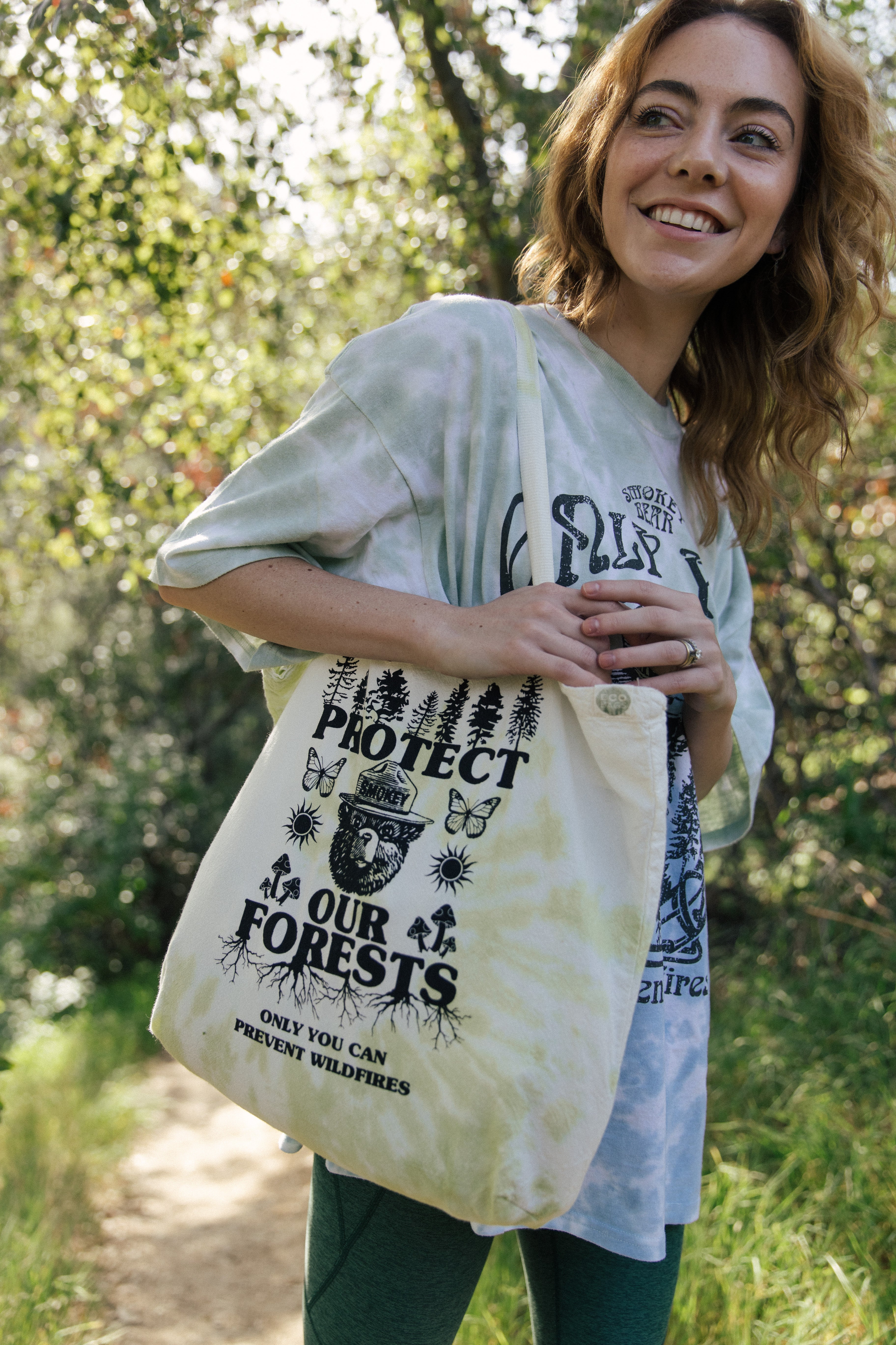 Smokey Protect Our Forests Recycled Tote - Image 5